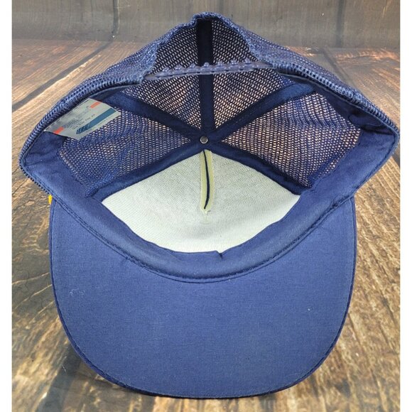 Vintage Free Mason Trucker Snapback Dad Hat Ball Baseball Cap Corded Rope Blue - Picture 6 of 9